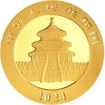 15g Panda Chinois | Or | 2024