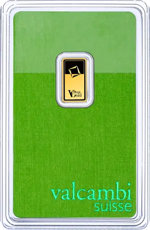 1g Gold Bar | Valcambi | Green Gold