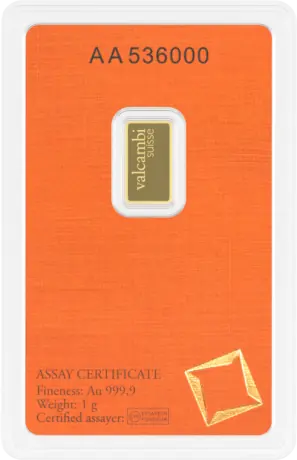 1g Gold Bar | Valcambi