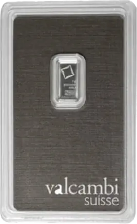 1g Platinum Bar | Valcambi