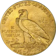 2.5 D&oacute;lar Quarter Eagle "Indian Head" | Oro | 1908-1929