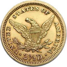 2.5 D&oacute;lar Quarter Eagle "Liberty Head" | Oro | 1840-1907