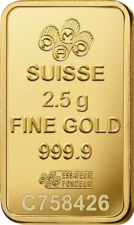 2,5gr Lingote de Oro | PAMP Fortuna