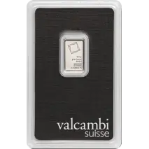 2.5g Platinum Bar | Valcambi