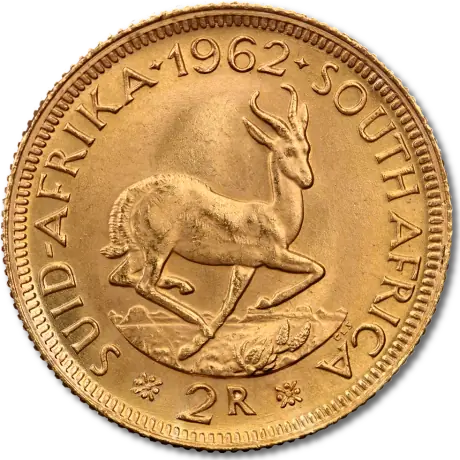 South African 2 Rand Gold Coin | 1961-1983
