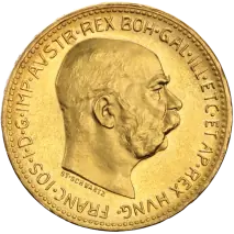 20 Corona Franz-Joseph I Austria New Edition Gold Coin | 1915