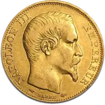 20 Francs Franceses Napole&oacute;n III | Oro | 1853-1860