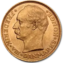 20 Coronas Federico VIII Dinamarca | Oro | 1908-1912