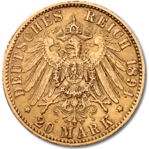 20 Mark Kaiser Wilhelm II Prusia | Oro | 1888-1913