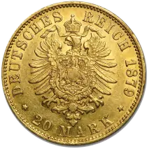 20 Mark | Ciudad Libre Hanse&aacute;tica de Hamburgo | Oro | 1875-1913