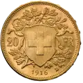 20 Swiss Francs Vreneli | Gold | 1897-1949