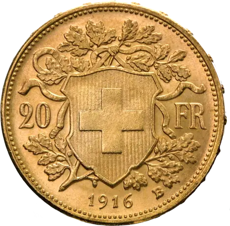 20 Swiss Francs Vreneli | Gold | 1897-1949