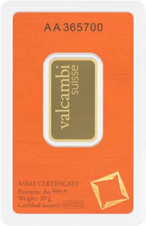 20g Gold Bar | Valcambi
