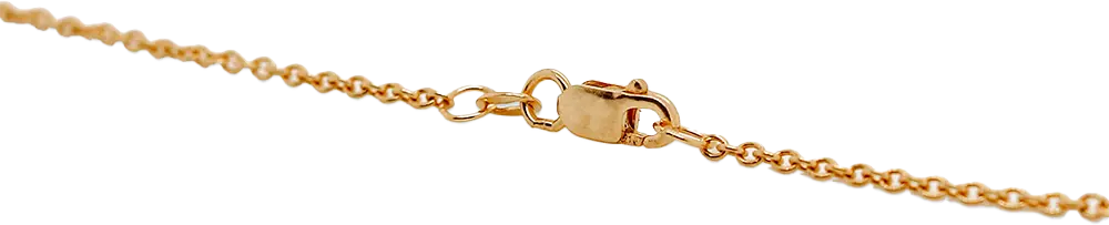22kt Gold Round Cable Chain Necklace