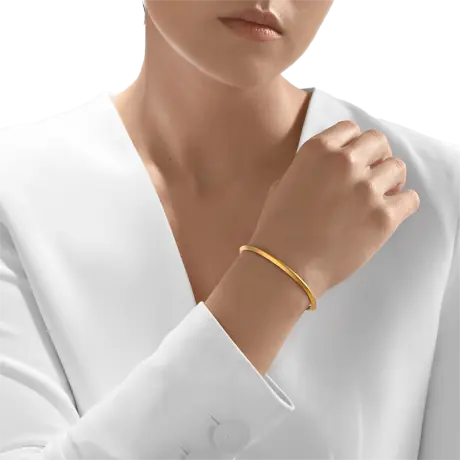 24kt Gold Classic Ridged Cuff