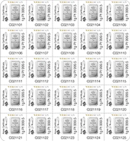 25x1 Multigram Platinum Bar | PAMP