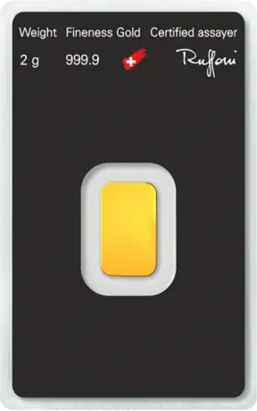 2g Gold Bar | Argor-Heraeus