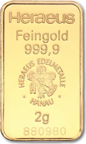 2g Lingot d'Or | Kinebar&reg; | Heraeus