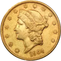 20 Dollar Double Eagle "Liberty Head" | Gold | 1850-1907