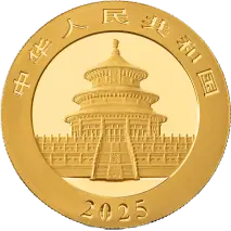 30g China Panda Goldm&uuml;nze | 2025