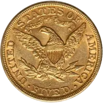 5 D&oacute;lar Half Eagle "Liberty Head" | Oro | 1795-1929