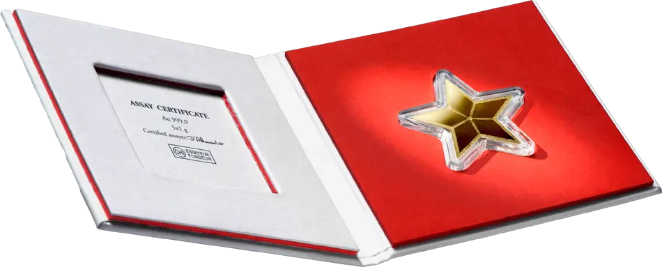 5 x 1g CombiBar Star | Gold | Valcambi | Booklet