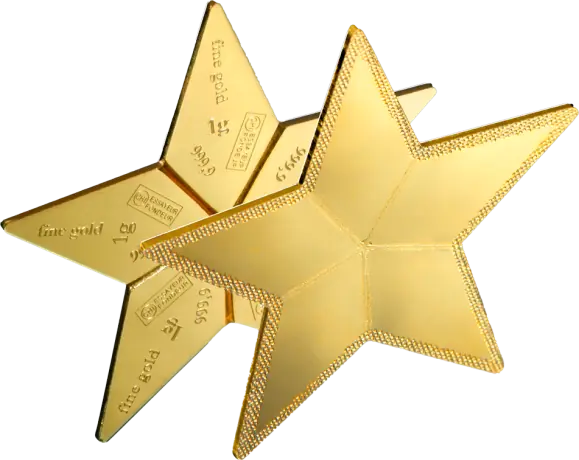 5 x 1g CombiBar Star | Gold | Valcambi | Booklet