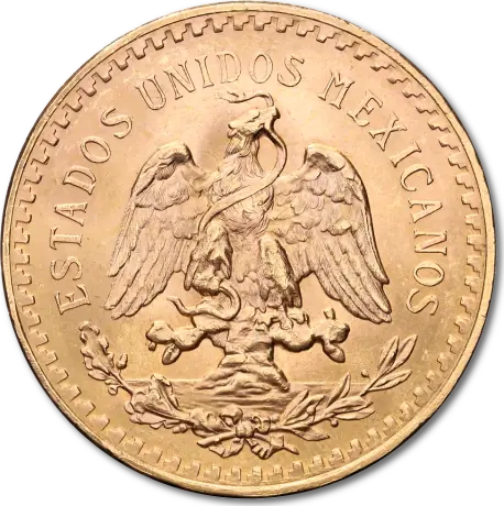50 Gold Mexican Pesos | 1821-1947