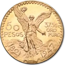50 Pesos de M&eacute;xico Centenario | Oro | 1821-1947