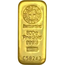 500g Lingotto d'oro | Argor-Heraeus | Colato