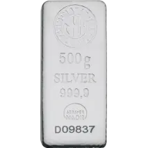 500g Silberbarren | Nadir Metal Rafineri