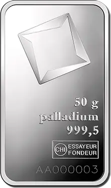 50g Palladium Bar | Valcambi