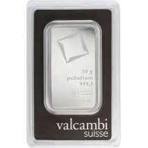 50g Lingote de Paladio | Valcambi