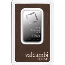 50g Platinum Bar | Valcambi