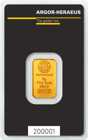 5g Gold Bar | Argor-Heraeus | Kinebar