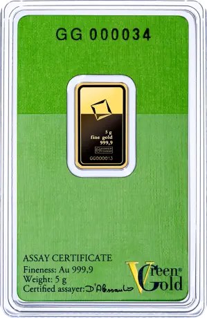 5g Gold Bar | Valcambi | Green Gold