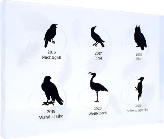 German Native Birds - Gold Coins Box Complete Collection EMPTY