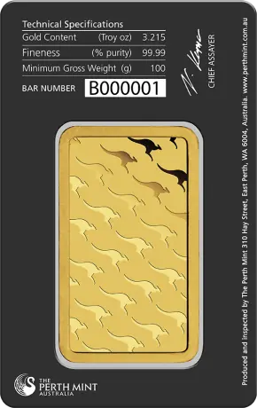 100g Lingot d'Or | Perth Mint