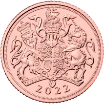 Halber Sovereign Elisabeth II Goldm&uuml;nze | 2022