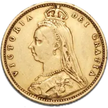 Halber Sovereign Victoria Jubilee Head Shield | 1887-1893