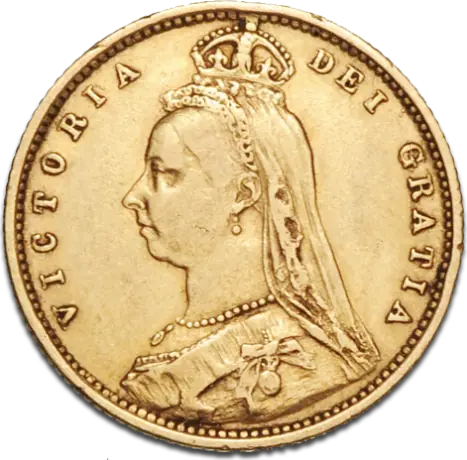 Queen Victoria Jubilee Half Sovereign Gold Coin (1887-1893)