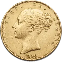 Halber Sovereign Victoria Young Head Shield | 1837-1887