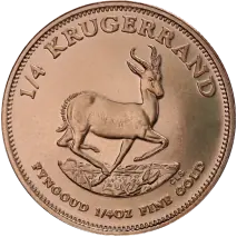 1/4 oz Krugerrand | Or | plusieurs ann&eacute;es