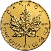 1 oz Maple Leaf | Oro | A&ntilde;os Diversos