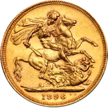 Queen Victoria Old Head Gold Sovereign | 1893-1901