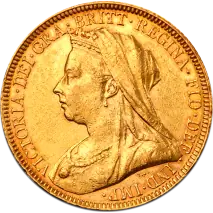 Queen Victoria Old Head Gold Sovereign | 1893-1901
